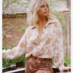 The Meadowland Linen Blouse by Spell